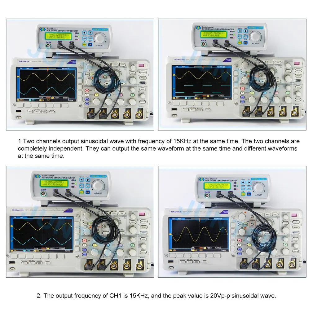 MHS-5200A 6 МГц цифровой DDS двухканальный произвольной формы функциональный генератор сигналов частотомер высокая точность