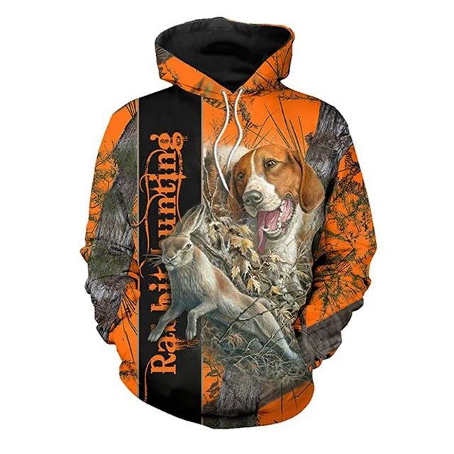 Boar Rhinoceros Dog Hunting Rabbit 3D Print Men Hooded Hoodies Hunting Hunter Women Sweatshirts Casual Hip Hop Shirt Clothing 02 R167