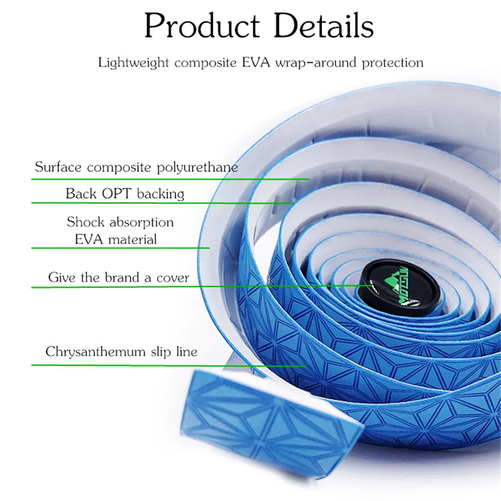 MOTSUV противоскользящая дорожная руля для велосипеда лента велосипедный ремень ручки для велосипедного руля MTB пробковая намотка на руль EVA ремень Ремни Аксессуары для велосипеда