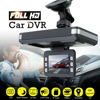 

2 Inch Car DVR HD Video Recorder Camera 170 Wide Angle Dash Cam G-Sensor And Night Vision Camcorder Radar Laser Speed Detector