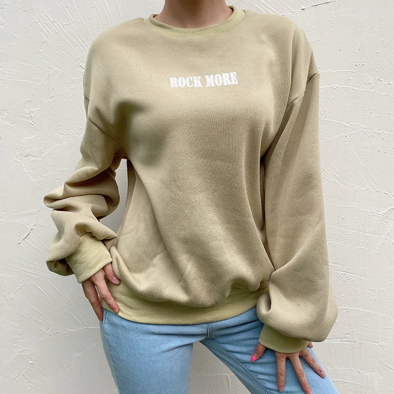 Darlingaga Autumn Winter Oversize Sweatshirt Women Loose Neon Pullover Letter Casual Women's Sweatshirts Harajuku Hoodies