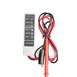 Testeur de capacité de batterie de voiture 12V, vérification de l'alternateur et de l'état de la batterie, outil de testeur de circuits automobiles, indicateur LED pour motos camions 