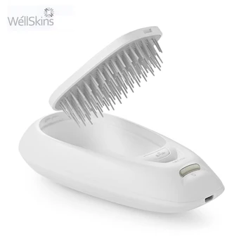 

WéLlSkins Electric Anti-Static Negative Ion Hair Comb Scalp Massage Portable USB Fast Charging Negative Ions Combishort