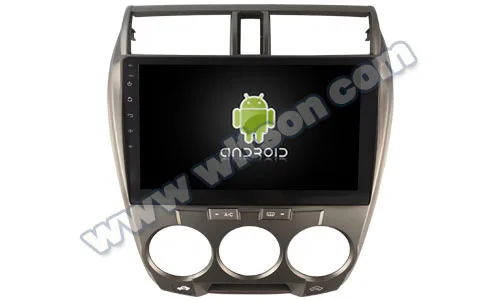 10.2&quot Android 9.0 Pie OS Car Multimedia GPS Radio for Honda City 2008-2013 (Manual A/C Version) with 500GB External HDD Support |