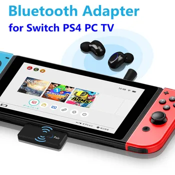 

Type C Wireless Bluetooth 5.0 Audio Transmitter with Mic A2DP SBC USB-C Bluetooth Dongle Adapter for Nintendo Switch PS4 PC TV