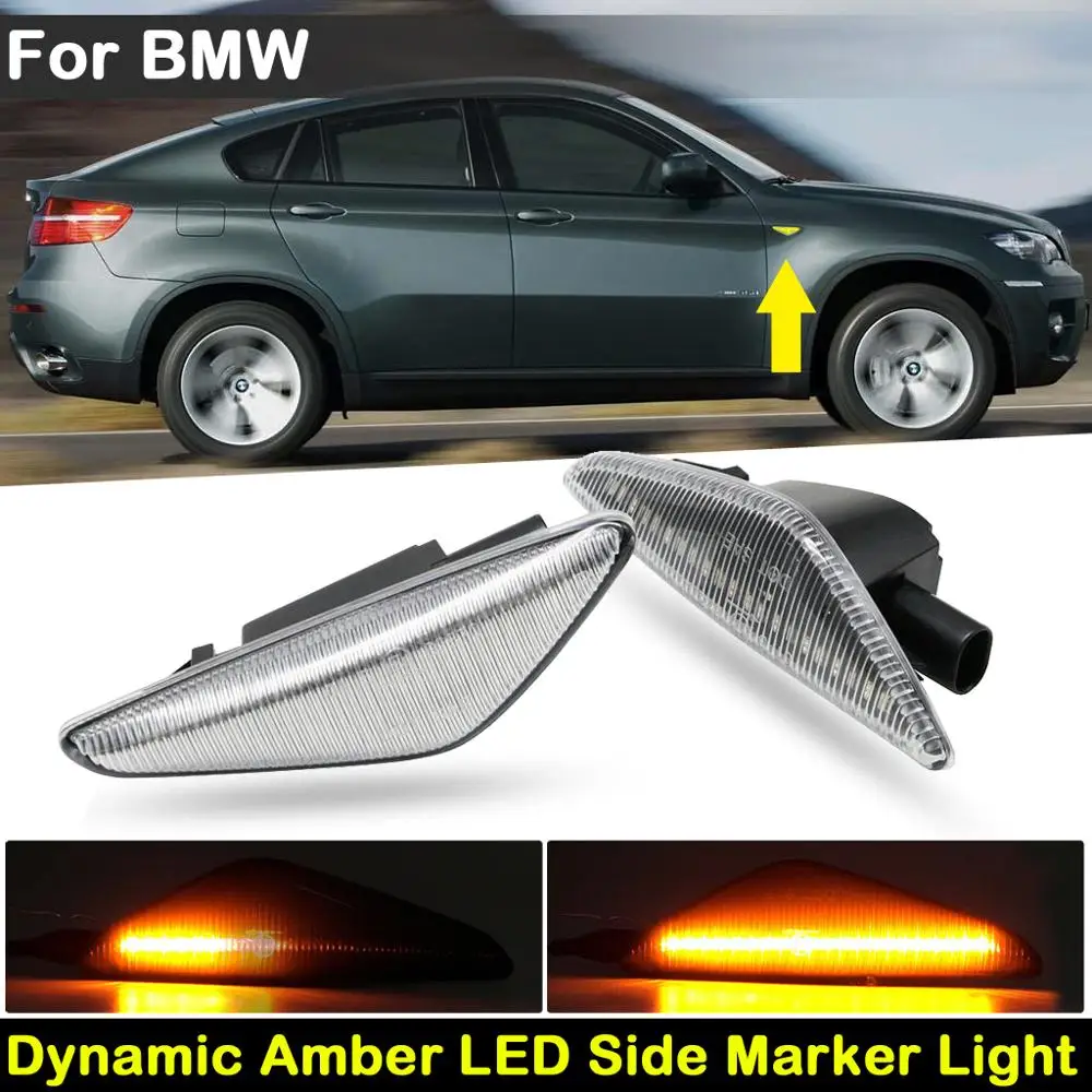 Для BMW E70 E71 X5 E72 X6 F25 X3 прозрачные линзы автомобильные передние динамические