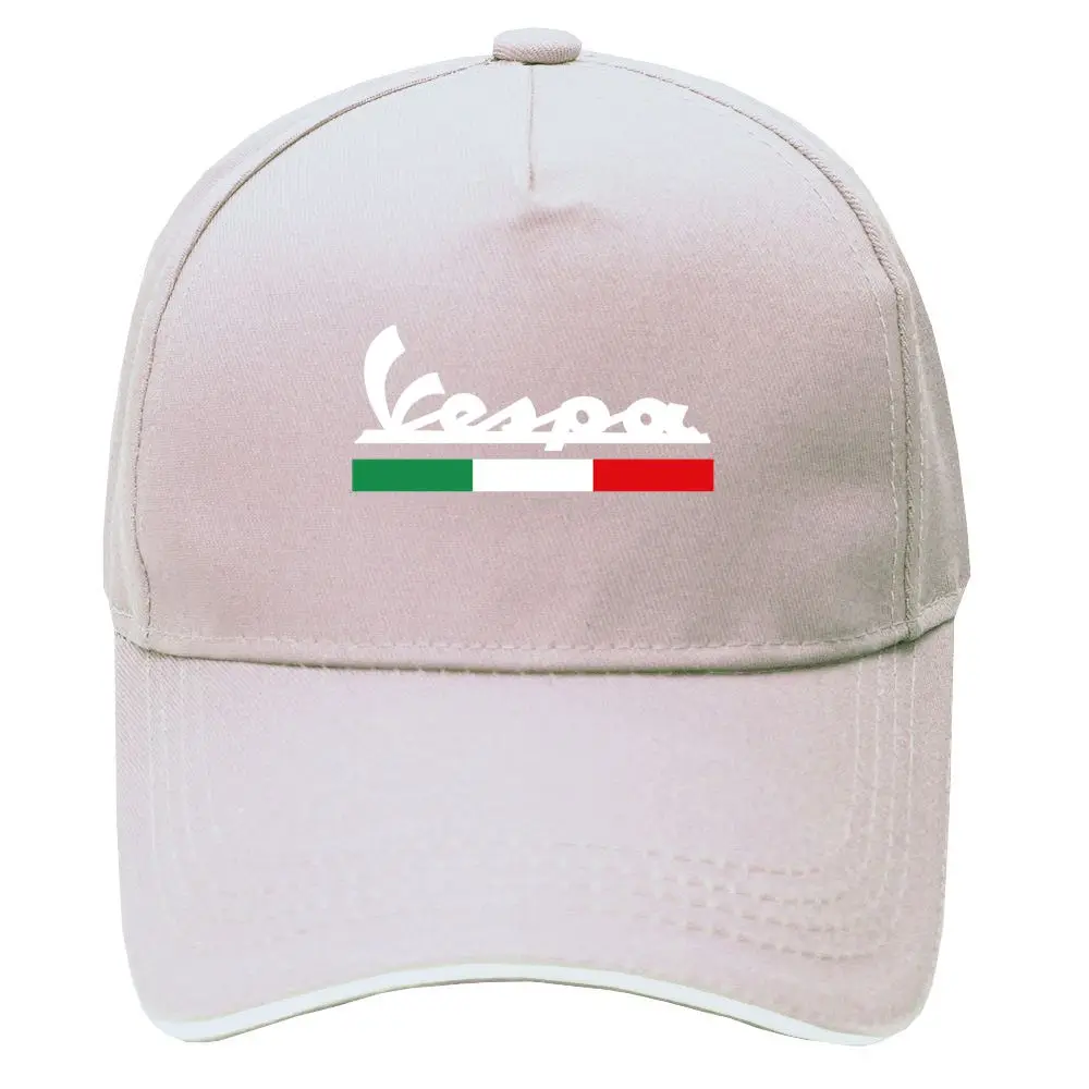 Кепка Vespa бейсбольная кепка бейсболка шапка подшлемник хип хоп Кепка с регулировкой размера головные уборы для мужчин и женщин шляпа - Цвет: Бежевый