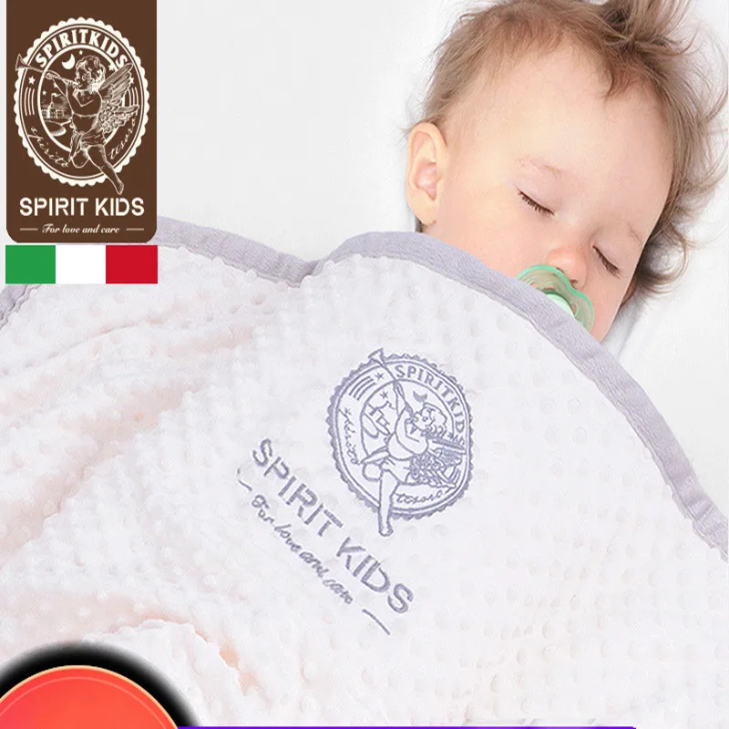 

Spiritkids Baby Blanket Four Seasons Universal Quilt Double Layer Cloud Newborn Children Bean