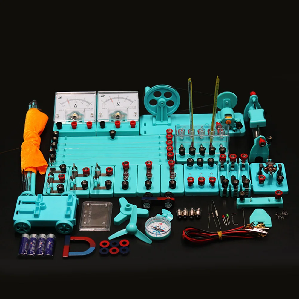 Новая физическая лаборатория электросхема магнетизм эксперимент для младшей средней школы Конструкторы набор забавная игрушка физика развивающие игрушки