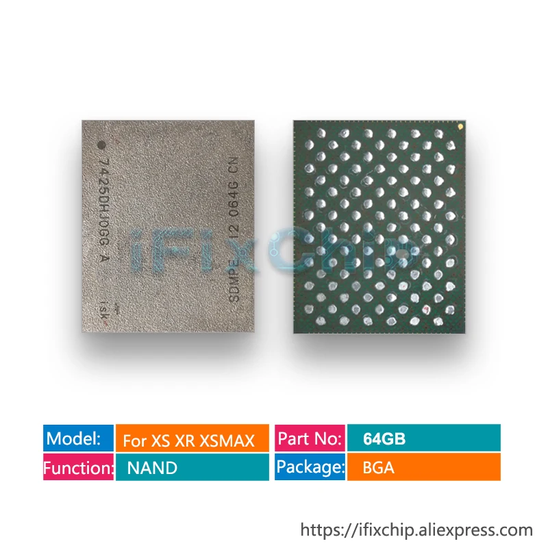 64Gb 64G Hardisk Hdd Nand Ic Chip Per Iphone 8 8Plus X Xr Xs Xsmax 11 11Pro Max