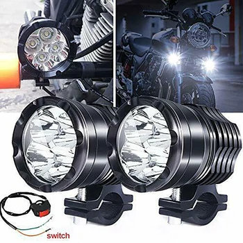 

2pcs Motorcycle Led Headlight Waterproof Moto Work Lights 40W Motor Bicycle Fog Spot Light Motorbike Converging Light