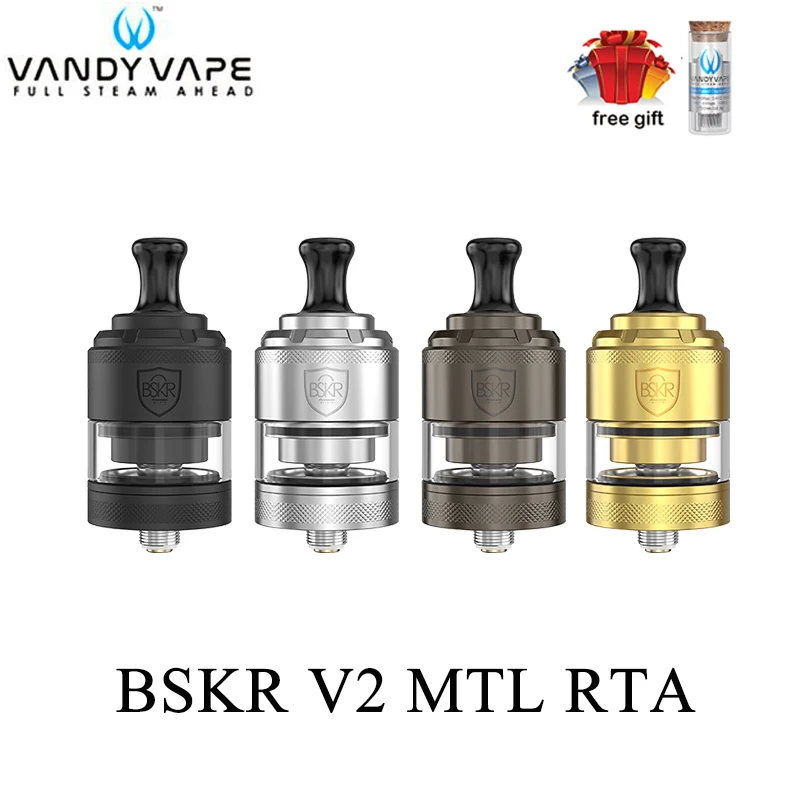 Оригинальный вейп Vandy BSKR V2 MTL RTA Восстановленный бак атомайзер VandyVape Berserker подходит