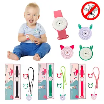 

Ultrasonic Mosquito Repellent Bracelet Intelligent USB Charging Waterproof Anti-mosquito Wrist Watch Wristband for Children
