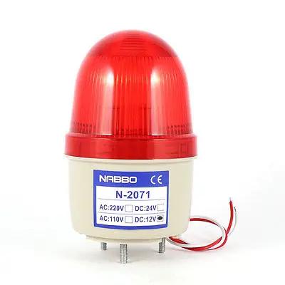 Промышленный DC 12V Мини красный светодиодный вспышка Предупредительная Лампа сигнала светящаяся башня N-2071
