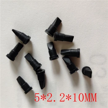 

10PCS Mini black silicone duckbill valve one-way check valve 5*2.2*10MM