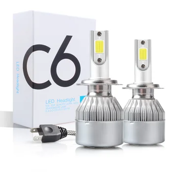 

High quality C6 Auto Headlight H1 H3 LED Car Light 880 H11 HB3 9005 HB4 9006 H13 6000K 8000LM H4 LED H7 LED headlight