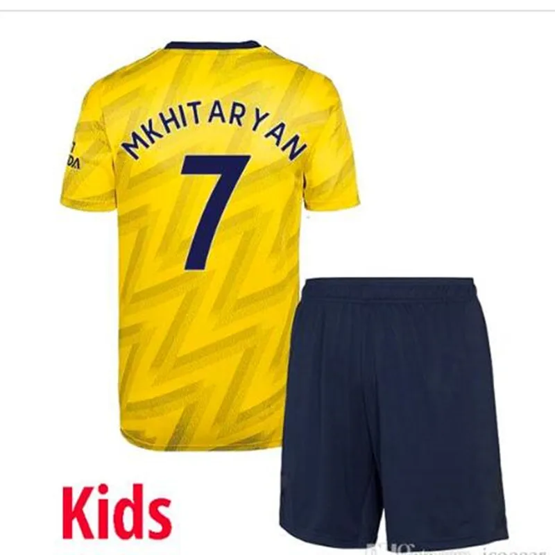 19/20 футбольная рубашка «Arsenal», Детский комплект OZIL, домашняя красная футбольная майка, LACAZETTE AUBAMEYANG, короткая детская футболка для футбола - Цвет: kids