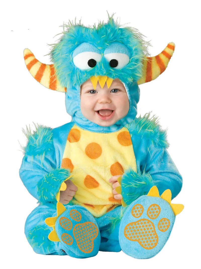 

Christmas Baby Dress Jumpsuit Jumpsuit with Fur Monster Plus Shoes Animal Dress Mascot Costume Children's Cute Plush Toys