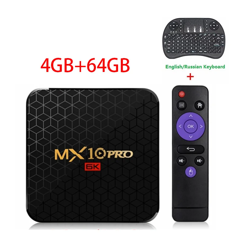 4G 64G English I8 MX10 Pro Android 9,0 6K ТВ коробка Allwinner H6 Четырехъядерный 4 ГБ 32 ГБ 64 Гб 2,4 г WiFi USB3.0 6K* 4K H.265 Смарт медиаплеер телеприставка - Цвет: 4G 64G English I8