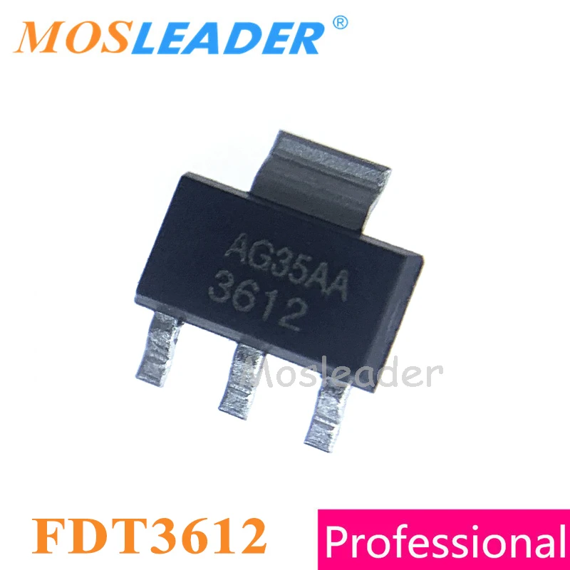 

Mosleader FDT3612 SOT223 100PCS 1000PCS 3612 100V N-Channel Made in China High quality