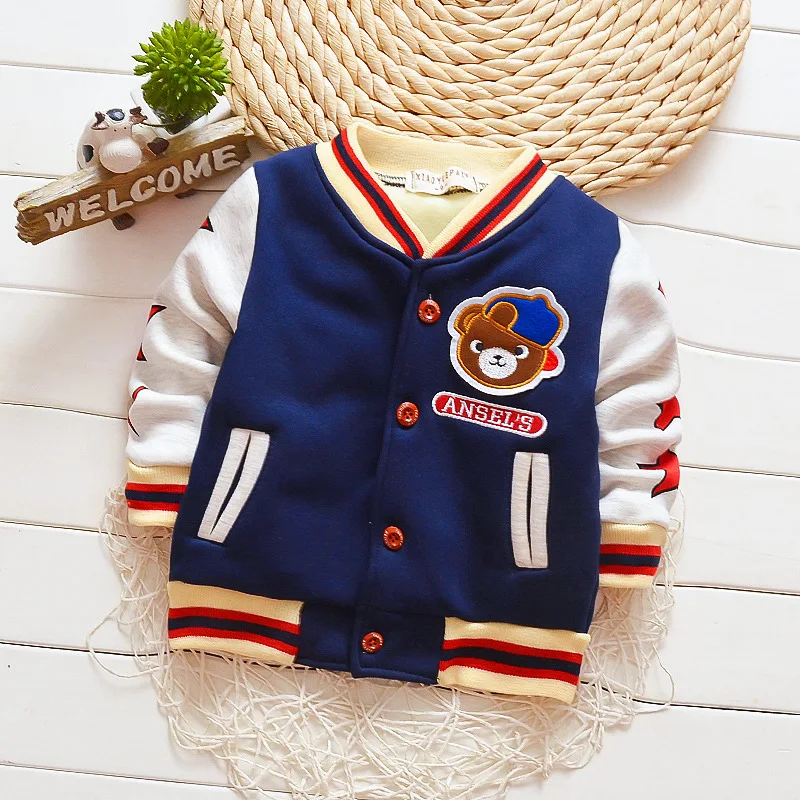 Kids' Overcoat Autumn And Winter Casual Five-pointed Star Bear Cardigan Childrenswear Children Jacket Children Fleece CHILDREN'S