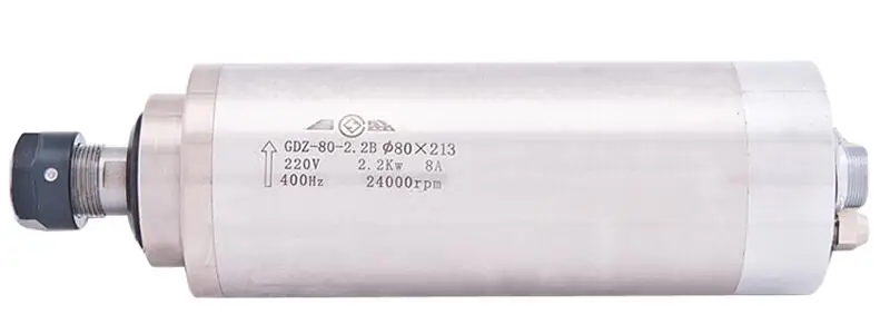 2.2KW 80 мм ER20 AC220V электродвигатель привода шпинделя Деревообработка мотор шпинделя 80 мм* 213 мм 2.2KW шпиндель 4 шт. P4 подшипник для ЧПУ маршрутизатор гравер