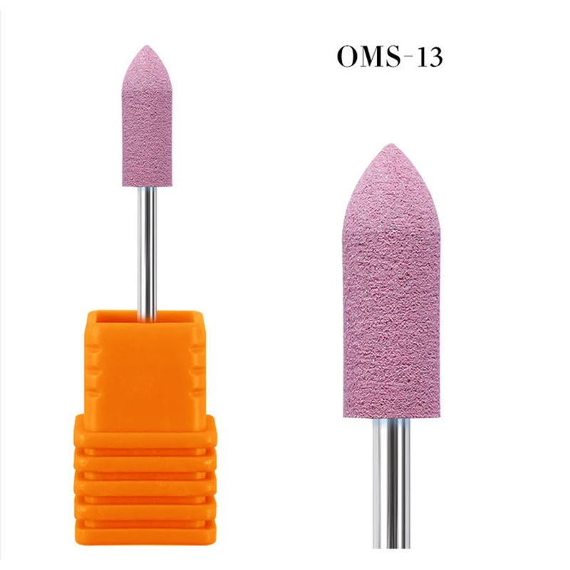 OMS 13 1 шт., силиконовая мельница для маникюра, роторная Кусачка для ногтей, резак для кутикулы, Электрический Маникюрный станок, аксессуары, инструменты - Цвет: OMS 13