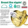Gold Pacifier Luxury Baby Gift Dummy Nipple Teethers Appease Toy Toddler Pacy Orthodontic Teat Infant Christmas Gift Chupete 4