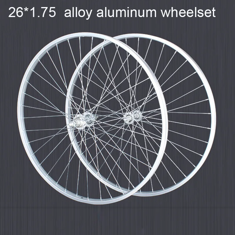 Сплав алюминия 26er набор колес для горного велосипеда 1,75 односкоростной складной, для горного велосипеда колесная установка