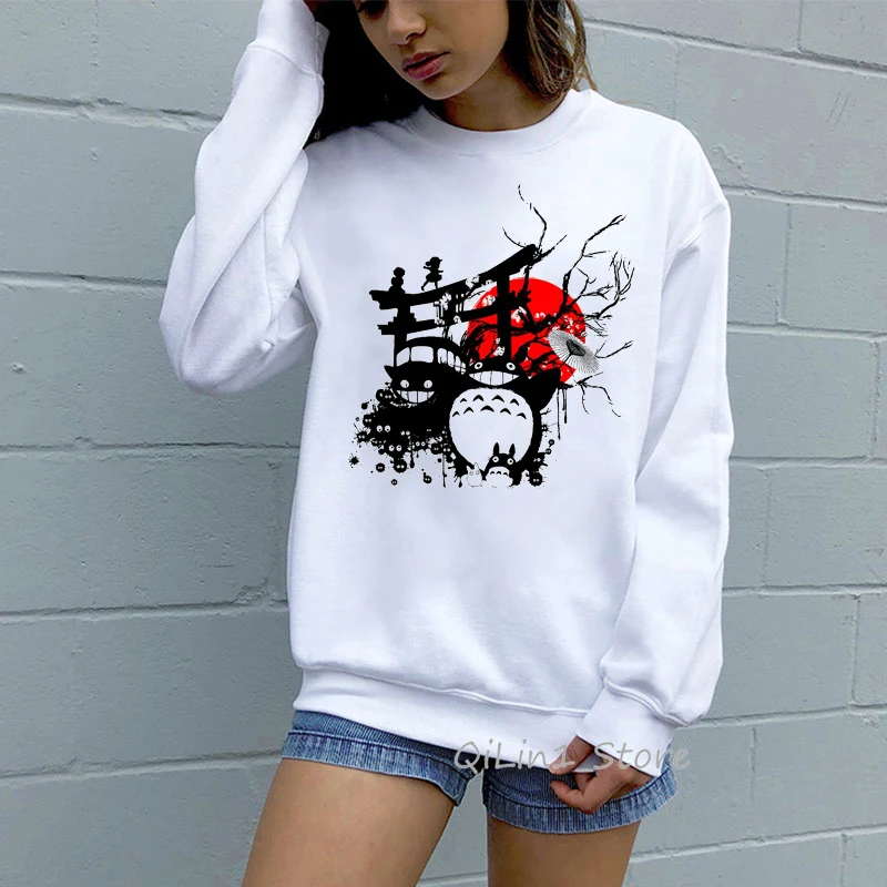 824101 O Толстовка Totoro Spirit out для мужчин и женщин Studio Ghibli Хаяо Миядзаки японского аниме Толстовка Осенняя зимняя одежда kawaii джемпер - Цвет: 824101 O