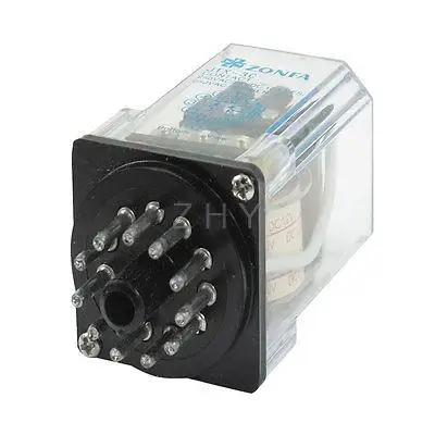 

JTX-3C DC 12V Coil 11-Pin 3PDT 3NO 3NC Electromagnetic Relay