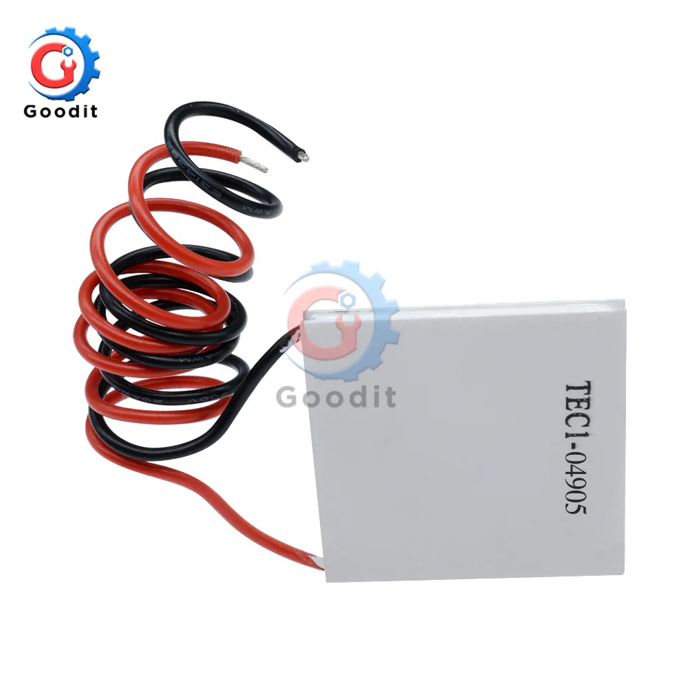 TEC1-04905 Thermoelectric Cooler Peltier Current DC 5V Power 19.4W 67 Celsius TEC1 04905 Heatsink Cells Peltier Elemente Module