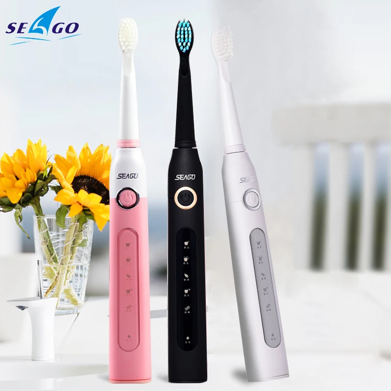 Seago SG507B Sonic Electric Toothbrushe Automatic Upgraded Adults Timer Brush Electric Tooth Brush Waterproof USB Rechargeable