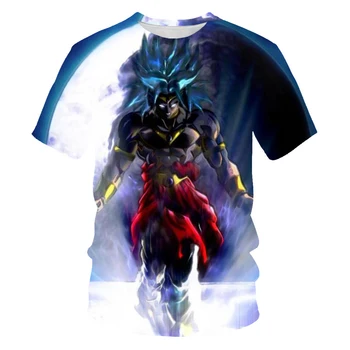 

Dragon Ball Anime 3D printing fashion men and women couple short-sleeved T-shirt soft material outdoor casual loose men's T-shir