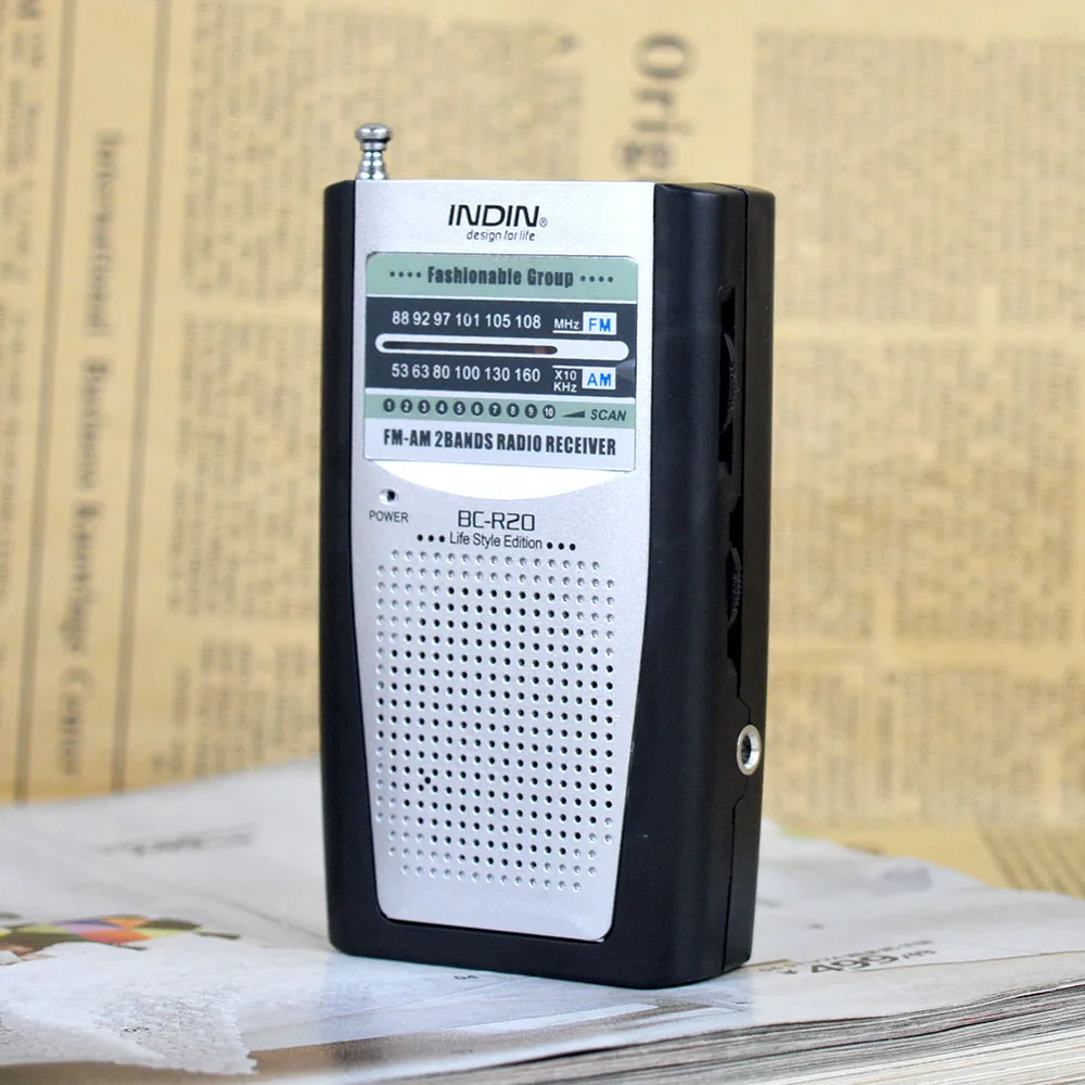 Портативный радио для пожилых людей AM/FM Встроенный динамик винтажный карманный мини радио Универсальный AM FM коротковолновой приемник BC-R20 высокого качества