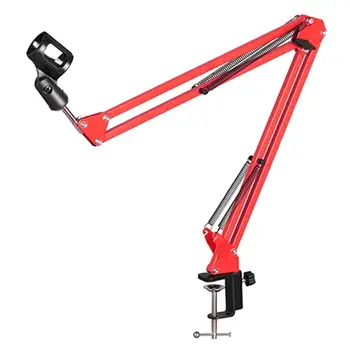 

Extendable Recording Microphone Holder with Mic Clip Table Mounting Clamp L41F