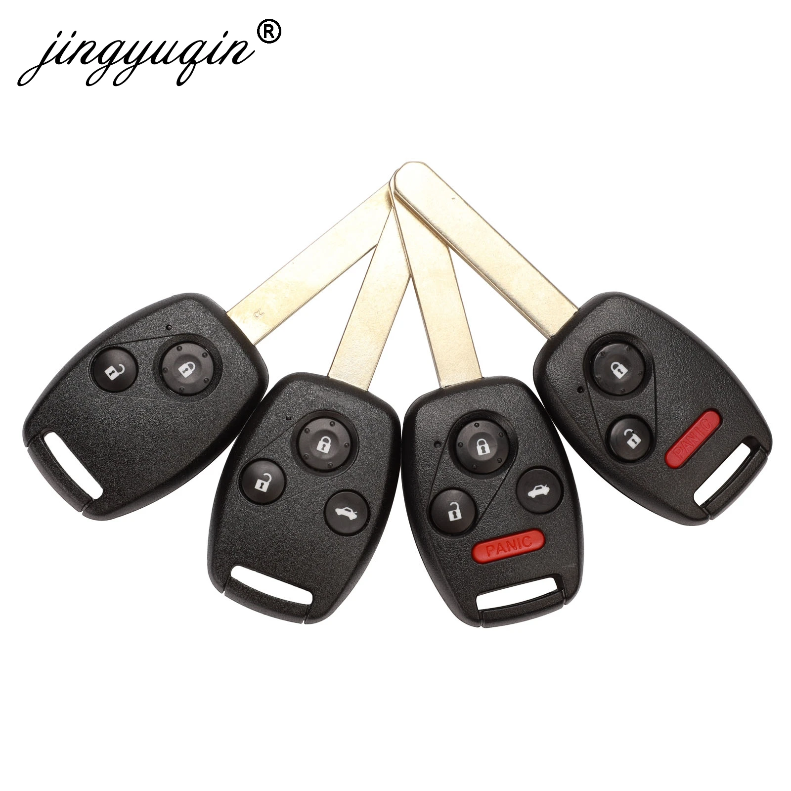 Чехол для автомобильного ключа jingyuqin Honda Accord Civic CRV Pilot Insight 2 + 1 3 4 кнопки |