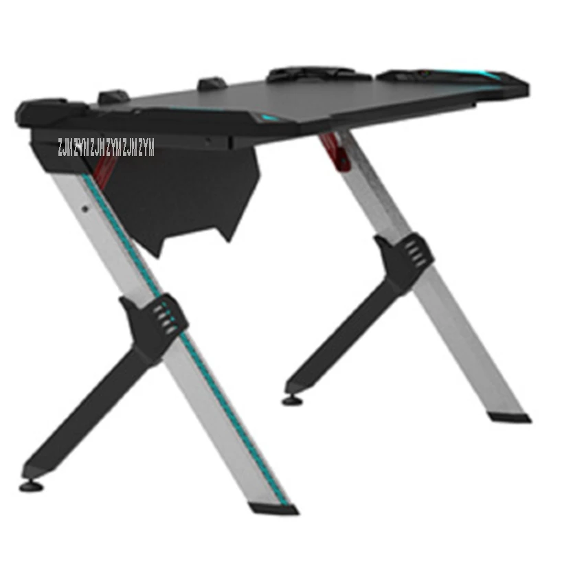 R-D Modern Simple E-Sports Computer Table Gaming Laptop Desk Profession Aluminum Alloy R-shape Leg