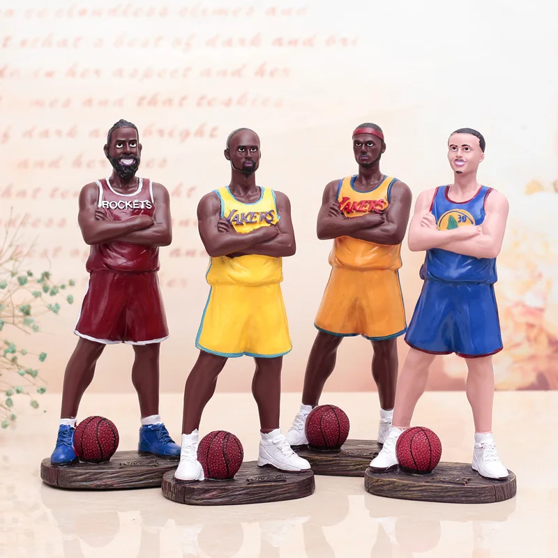 

NBA Star Basketball Doll Decoration Doll Decorations James Harden Creative Resin Crafts Gift