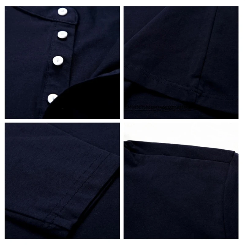 Brand New Men s fashion Tshirt Cotton Warmth Long Sleeved T Shirt Homme Solid Color Black 5