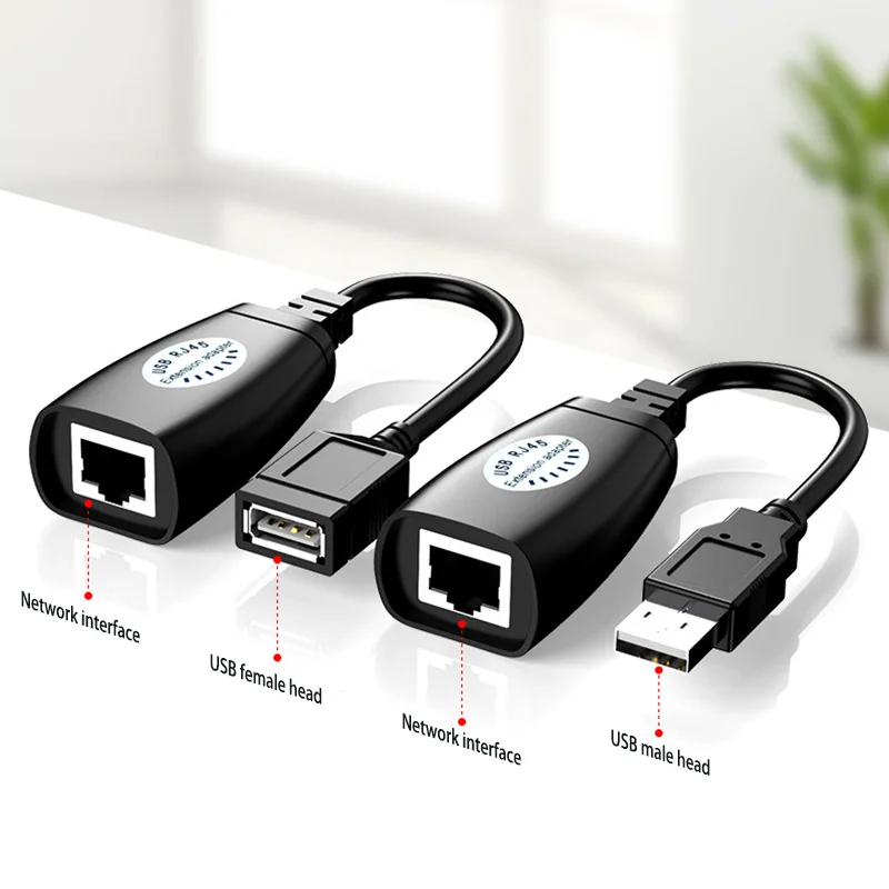 Ethernet кабель RJ45 со штекером и гнездом USB 2 0 удлинитель сетевой ретранслятор