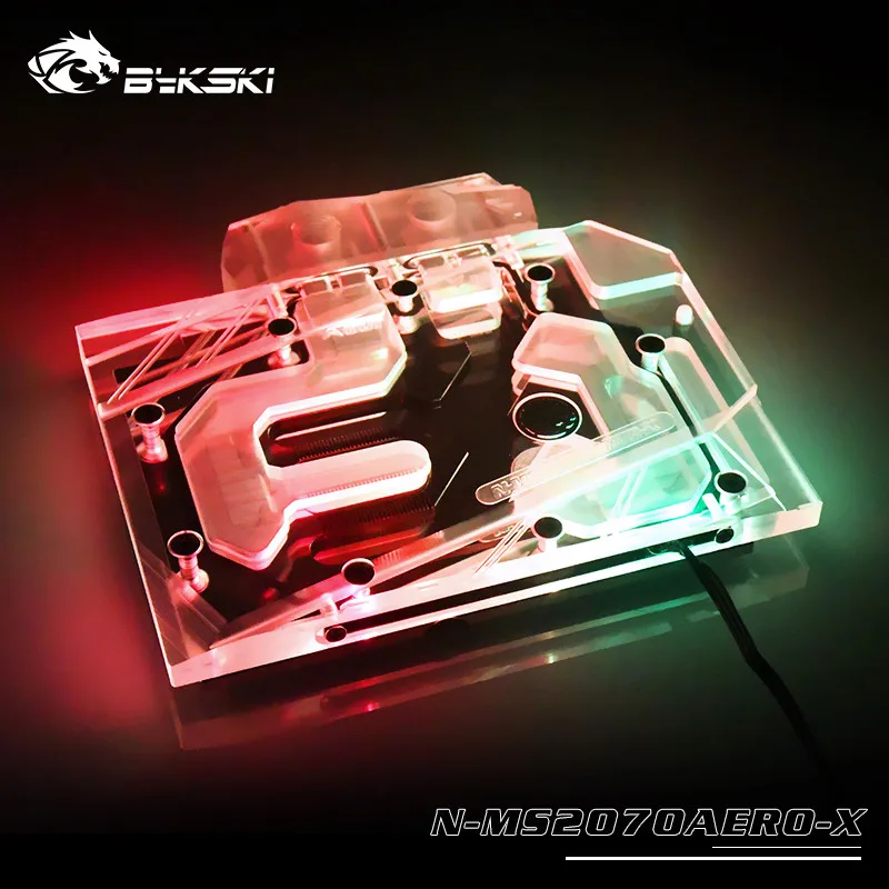Блок водяного охлаждения Bykski для MSI GeForce RTX2070 AERO ITX 8G|Кулеры/вентиляторы/системы