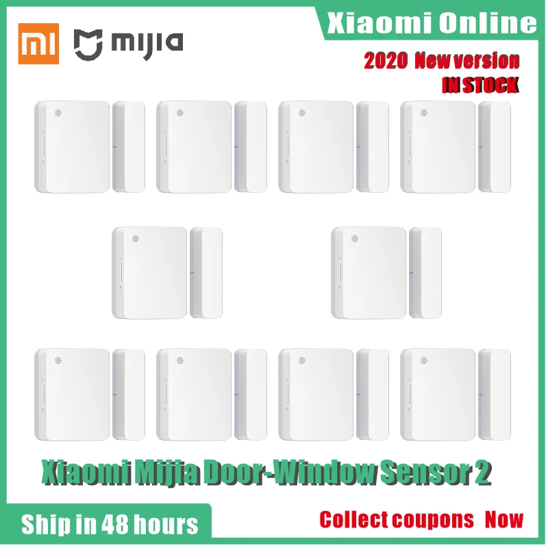 2020new Xiaomi Mijia Door Window Sensor 2 Intelligent Mini Door Sensor Pocket Size Smart Home Automatic Control For Mi home app