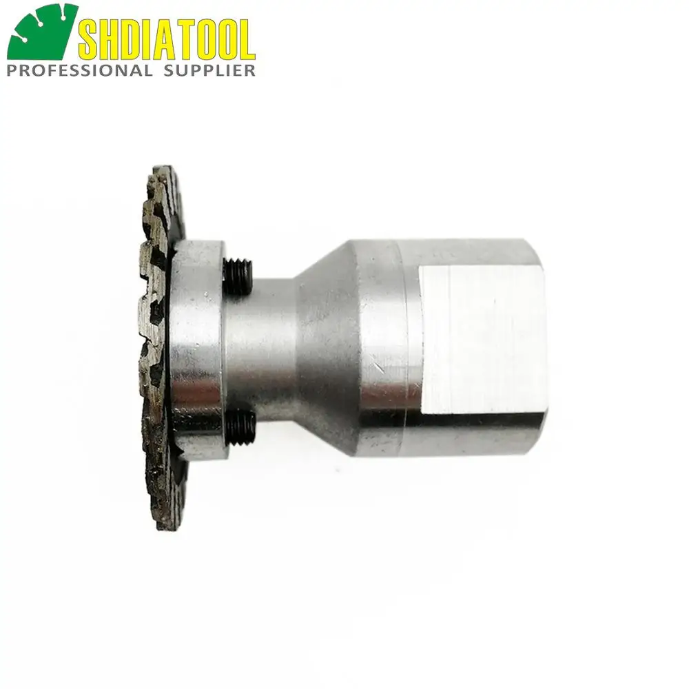 DIATOOL 1pc Hot pressed mini diamond engraving saw blade with removable M14 long flange and 2pcs blades