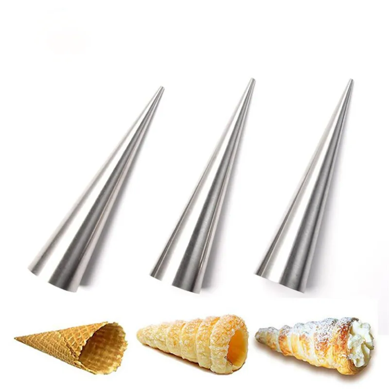 5/10Pcs Conical Tube Cone Roll Moulds cake mould Spiral Croissants Molds Cream Horn Mould Pastry Mold Cookie Dessert Kitchen Baking Set