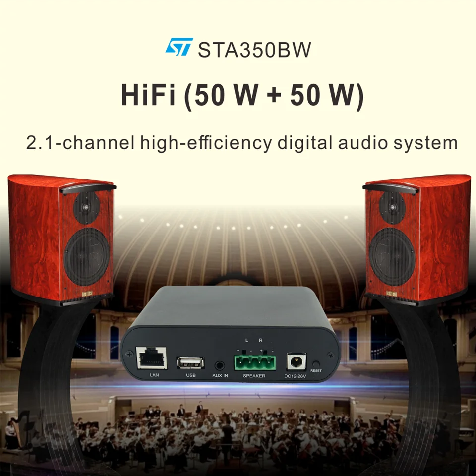 FC WA20 WiFi и Bluetooth 5 0 мини домашний усилитель HiFi Stereo Class D Digital Multiroom с эквалайзером Spotify