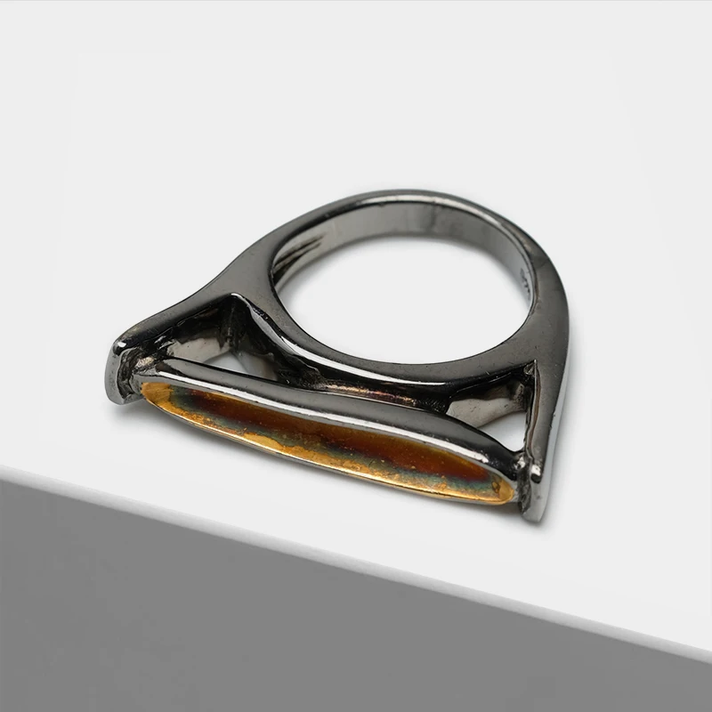 

Local focal Vintage 925 Silver flat Rings