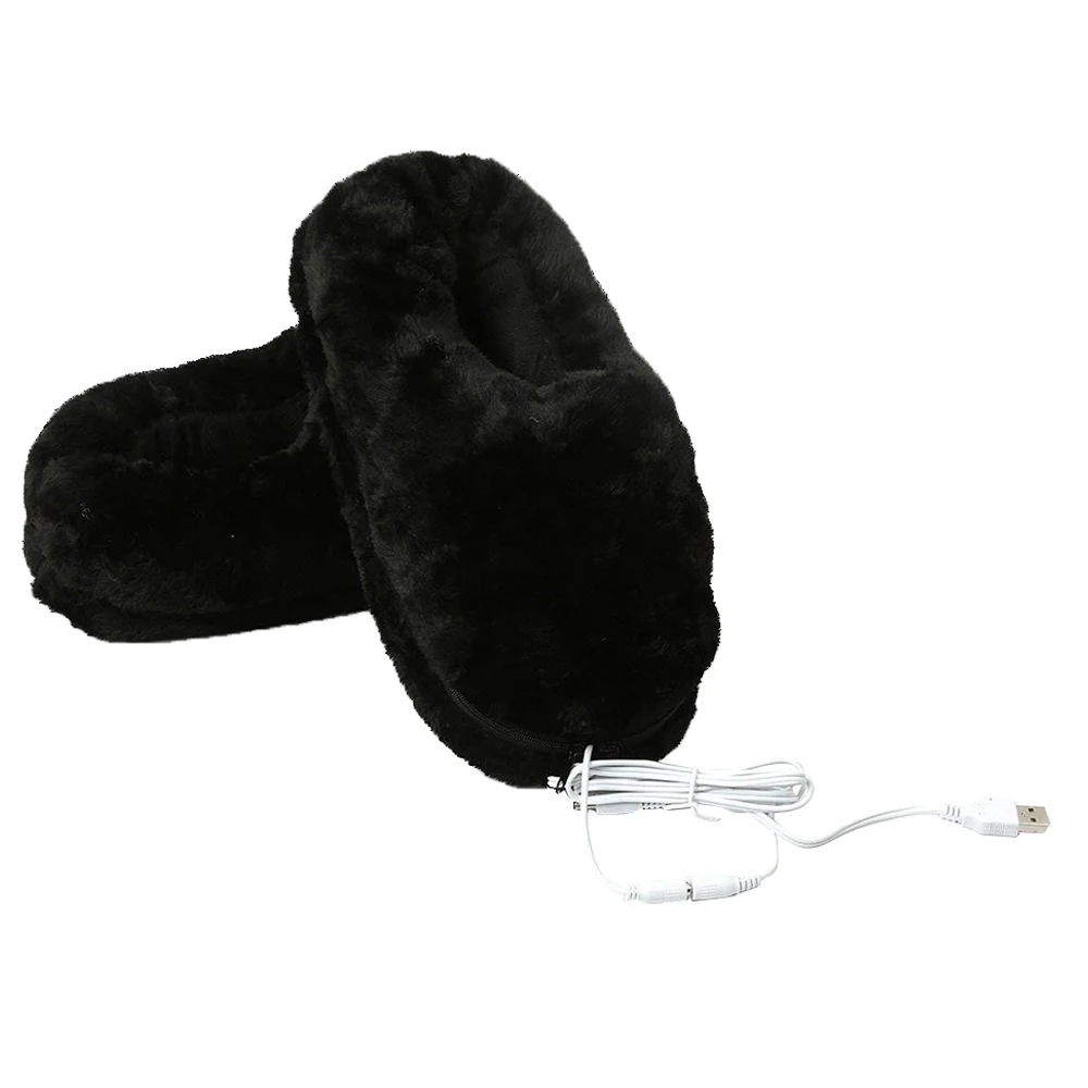 Heating Shoes Обувь для ног с электрическим подогревом с USB; шаль; теплая подкладка; съемный моющийся порт; тапочки с подогревом; гетры для взрослых; для мужчин и женщин - Цвет: Heating Shoes