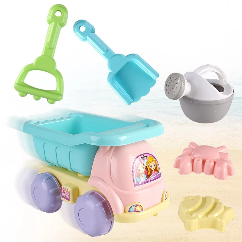 amazing  6 Sets Of Children Playing Sand Dredging Tools Playing Water Beach Toys