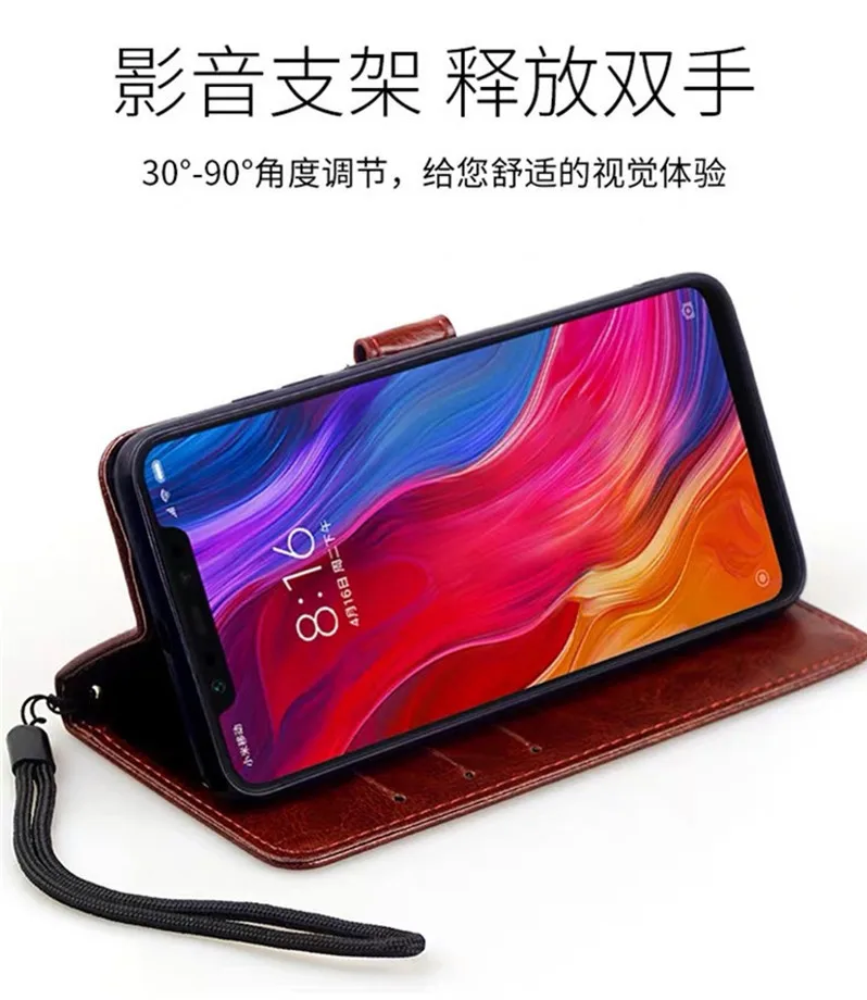 Luxury Flip Leather Wallet Case for Xiaomi Mi9 Pro SE A2 Lite 5C Prime Mix 3 Note 2 2S Mi6 5S Plus Black Shark Patterned Cover Luxury Flip Leather Wallet Case for Xiaomi Mi9 Pro SE A2 Lite 5C Prime Mix 3 Note 2 2S Mi6 5S Plus Black Shark Patterned Cover